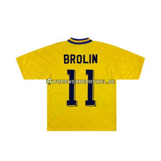 Brolin 11 Retro Trikot Schweden Herren Heimausrüstung 1994 Kurzarm