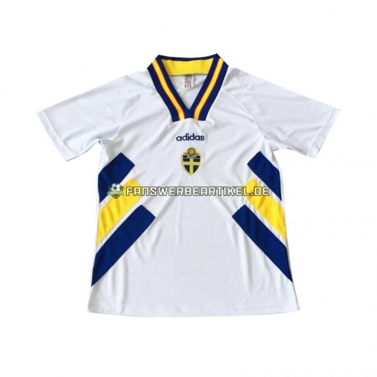 Retro Trikot Schweden Herren Auswärtsausrüstung 1994 Kurzarm