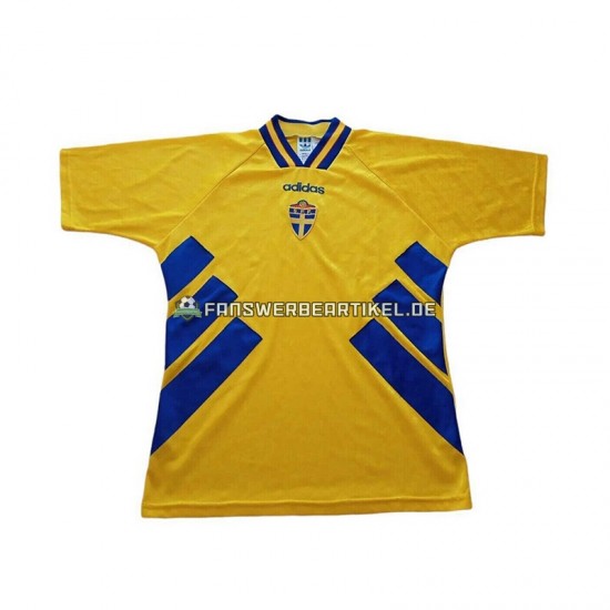 Retro Trikot Schweden Herren Heimausrüstung 1994 Kurzarm