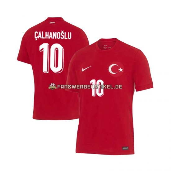 Hakan Calhanoglu 10 Trikot Türkei Herren Auswärtsausrüstung Euro 2024 Kurzarm