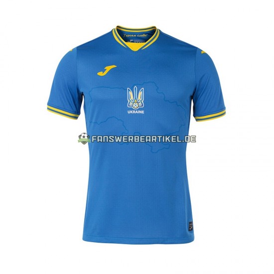 Trikot Ukraine Herren Auswärtsausrüstung Euro 2024 Kurzarm