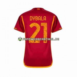 Paulo Dybala 21 Trikot AS Rom Herren Heimausrüstung 2023-2024 Kurzarm