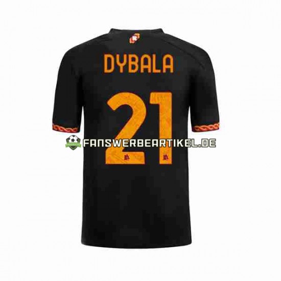 Paulo Dybala 21 Trikot AS Rom Herren Ausweich ausrüstung 2023-2024 Kurzarm