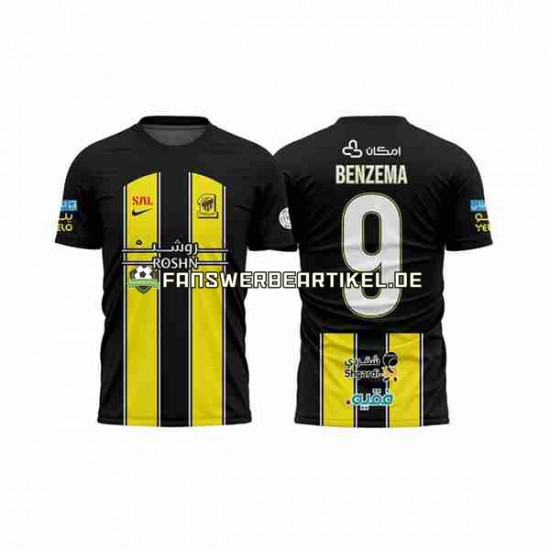 BENZEMA 9 Trikot Al-Ittihad Herren Heimausrüstung 2023-2024 Kurzarm