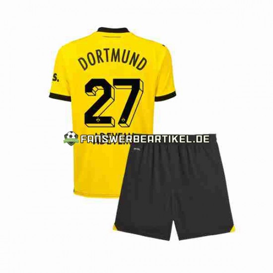 Karim Adeyemi 27 Trikot Borussia Dortmund Kinder Heimausrüstung 2023-2024 Kurzarm