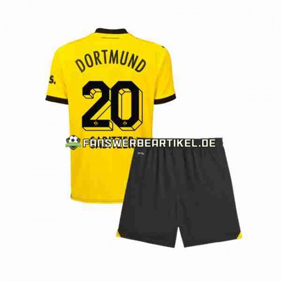 Marcel Sabitzer 20 Trikot Borussia Dortmund Kinder Heimausrüstung 2023-2024 Kurzarm