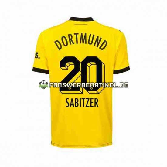 Marcel Sabitzer 20 Trikot Borussia Dortmund Herren Heimausrüstung 2023-2024 Kurzarm