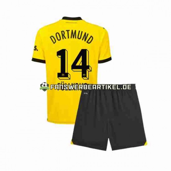 Niclas Fullkrug 14 Trikot Borussia Dortmund Kinder Heimausrüstung 2023-2024 Kurzarm