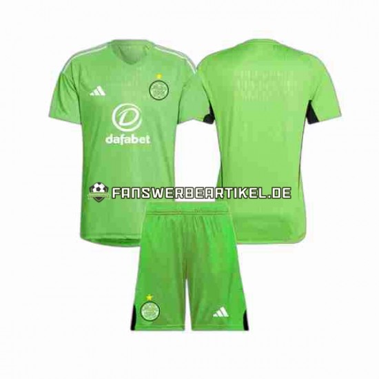 Torwart Trikot Celtic Glasgow Kinder Auswärtsausrüstung 2023-2024 Kurzarm