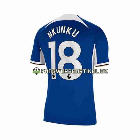 Christopher Nkunku 18 Trikot Chelsea Herren Heimausrüstung 2023-2024 Kurzarm