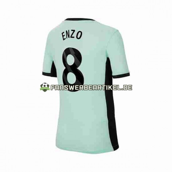 Enzo Fernandez 8 Trikot Chelsea Herren Ausweich ausrüstung 2023-2024 Kurzarm