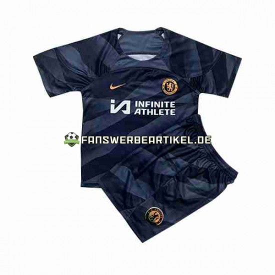 Torwart Trikot Chelsea Kinder Heimausrüstung 2023-2024 Kurzarm