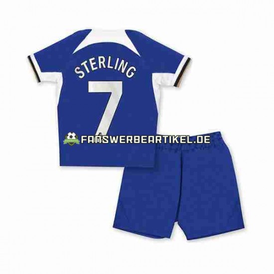 Raheem Sterling 7 Trikot Chelsea Kinder Heimausrüstung 2023-2024 Kurzarm