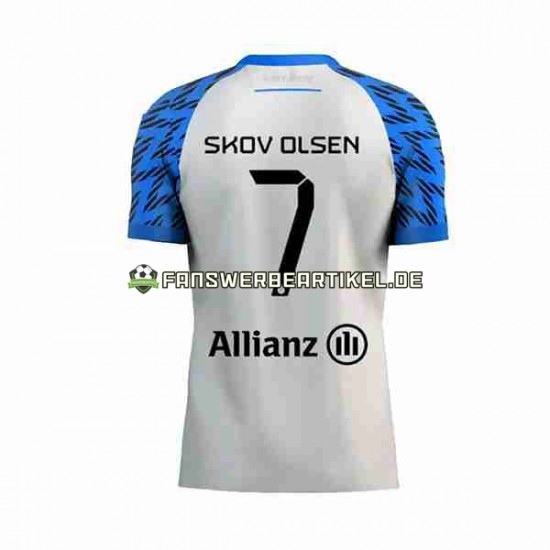 Andreas Skov Olsen 7 Trikot Club Brugge Herren Auswärtsausrüstung 2023-2024 Kurzarm