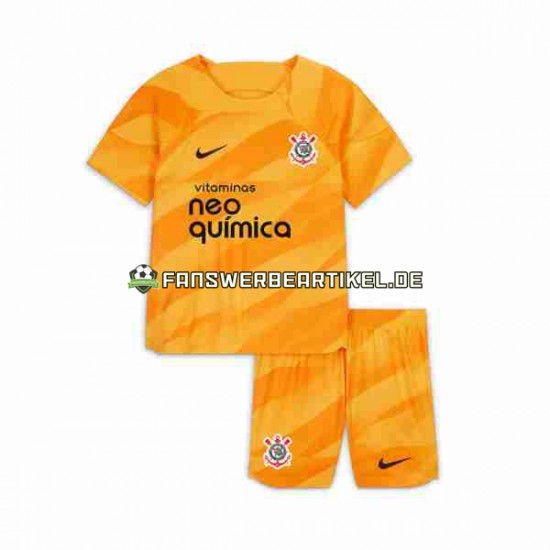 Torwart Trikot Corinthians Kinder Ausweich ausrüstung 2023-2024 Kurzarm