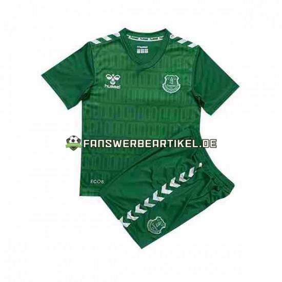 FC Torwart Trikot Everton Kinder Heimausrüstung 2023-2024 Kurzarm