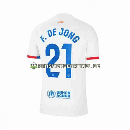 Frenkie de Jong 21 Trikot FC Barcelona Herren Auswärtsausrüstung 2023-2024 Kurzarm