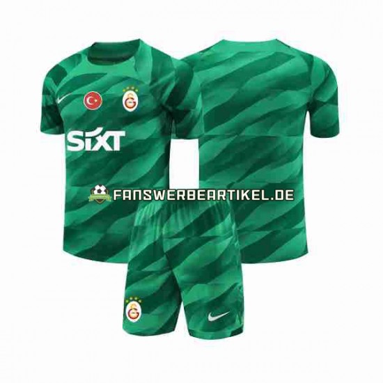 Torwart Trikot Galatasaray Kinder Heimausrüstung 2023-2024 Kurzarm