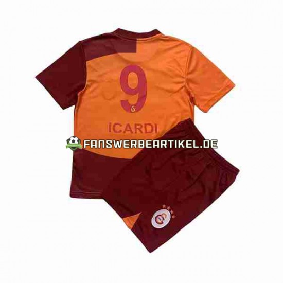 Icardi 9 Trikot Galatasaray Kinder Heimausrüstung 2023-2024 Kurzarm