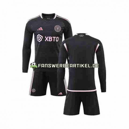 Trikot Inter Miami Kinder Auswärtsausrüstung 2023-2024 Langarm