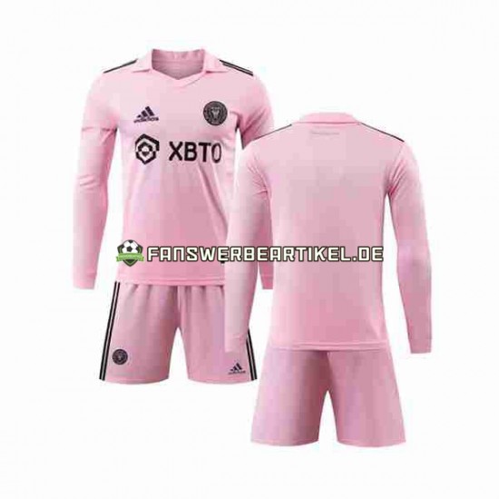 Trikot Inter Miami Kinder Heimausrüstung 2023-2024 Langarm