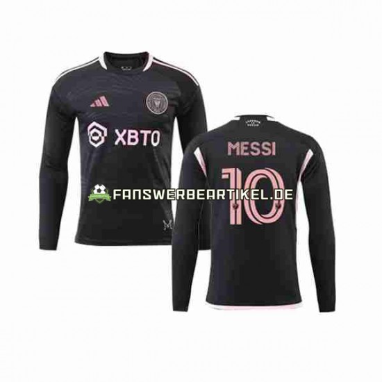 Lionel Messi 10 Trikot Inter Miami Herren Auswärtsausrüstung 2023-2024 Langarm