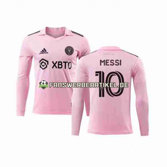 Lionel Messi 10 Trikot Inter Miami Herren Heimausrüstung 2023-2024 Langarm