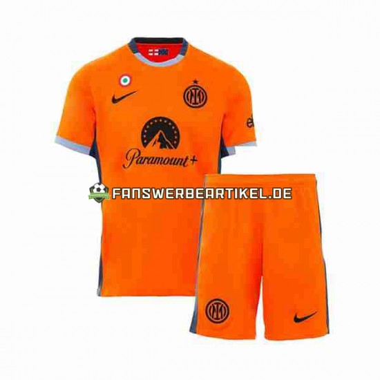 Trikot Inter Mailand Kinder Ausweich ausrüstung 2023-2024 Kurzarm