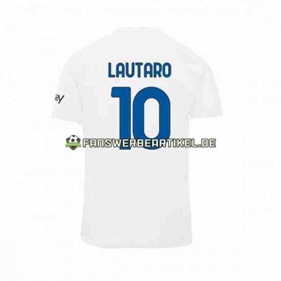 Lautaro Martinez 10 Trikot Inter Mailand Herren Auswärtsausrüstung 2023-2024 Kurzarm