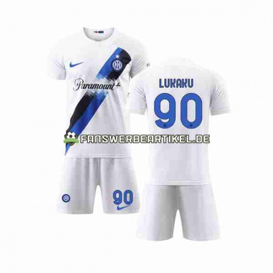 Lukaku 90 Trikot Inter Mailand Kinder Auswärtsausrüstung 2023-2024 Kurzarm