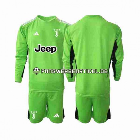 Torwart Trikot Juventus Turin Kinder Ausweich ausrüstung 2023-2024 Langarm