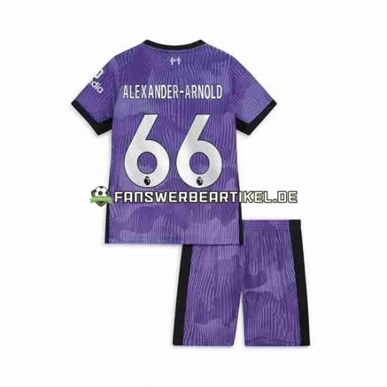 Alexander-Arnold 66 Trikot Liverpool Kinder Ausweich ausrüstung 2023-2024 Kurzarm