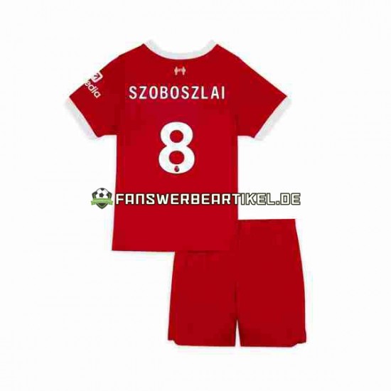 Dominik Szoboszlai 8 Trikot Liverpool Kinder Heimausrüstung 2023 Kurzarm