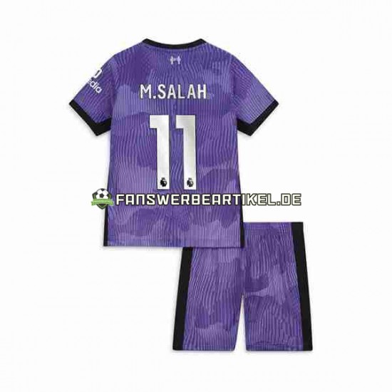 M.Salah 11 Trikot Liverpool Kinder Ausweich ausrüstung 2023-2024 Kurzarm