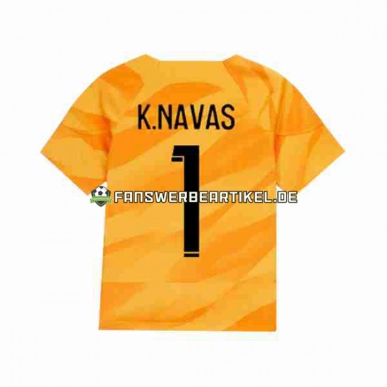 K.NAVAS 1 Torwart Trikot Paris Saint-Germain Herren Auswärtsausrüstung 2023-2024 Kurzarm