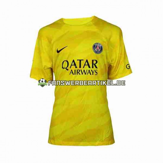 Torwart Trikot Paris Saint-Germain Herren Ausweich ausrüstung 2023-2024 Kurzarm