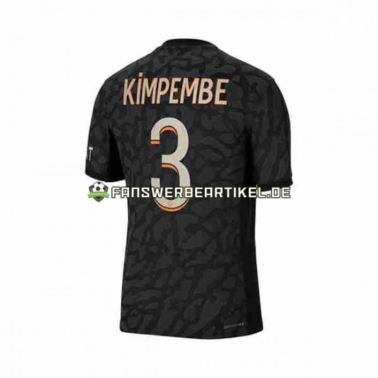 Kimpembe 3 Trikot Paris Saint-Germain Herren Ausweich ausrüstung 2023-2024 Kurzarm