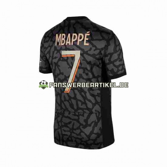 Kylian Mbappe 7 Trikot Paris Saint-Germain Herren Ausweich ausrüstung 2023-2024 Kurzarm