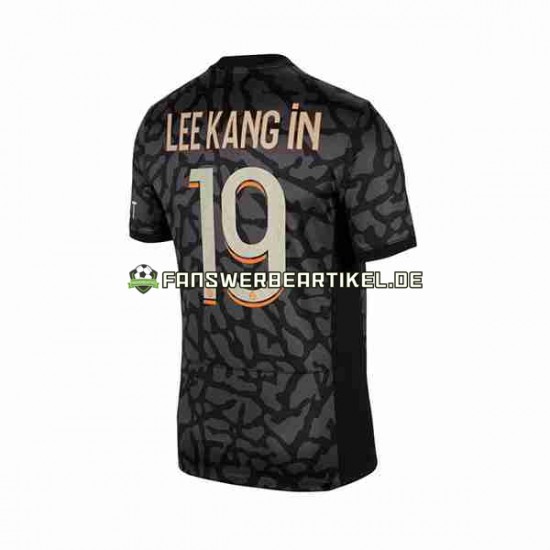 Lee Kang In 19 Trikot Paris Saint-Germain Herren Ausweich ausrüstung 2023-2024 Kurzarm