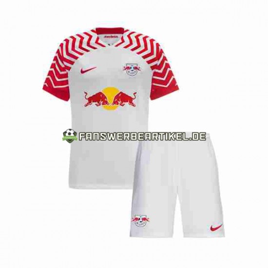 Trikot RB Leipzig Kinder Heimausrüstung 2023-2024 Kurzarm