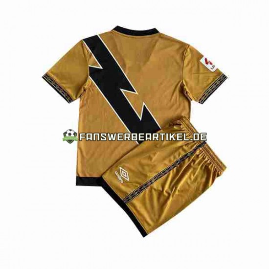 Trikot Rayo Vallecano Kinder Ausweich ausrüstung 2023-2024 Kurzarm