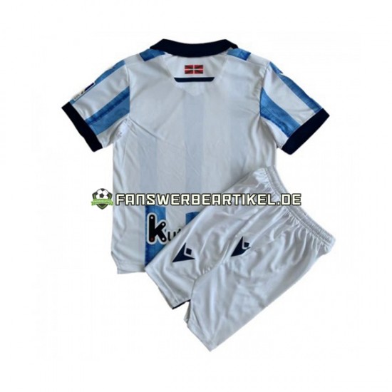 Trikot Real Sociedad Kinder Heimausrüstung 2023-2024 Kurzarm