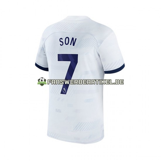 Son Heung-min 7 Trikot Tottenham Hotspur Herren Heimausrüstung 2023-2024 Kurzarm