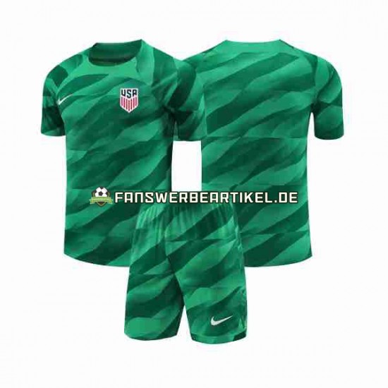 Torwart Trikot USA Kinder Heimausrüstung 2023-2024 Kurzarm