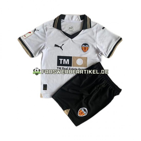 Trikot Valencia CF Kinder Heimausrüstung 2023-2024 Kurzarm