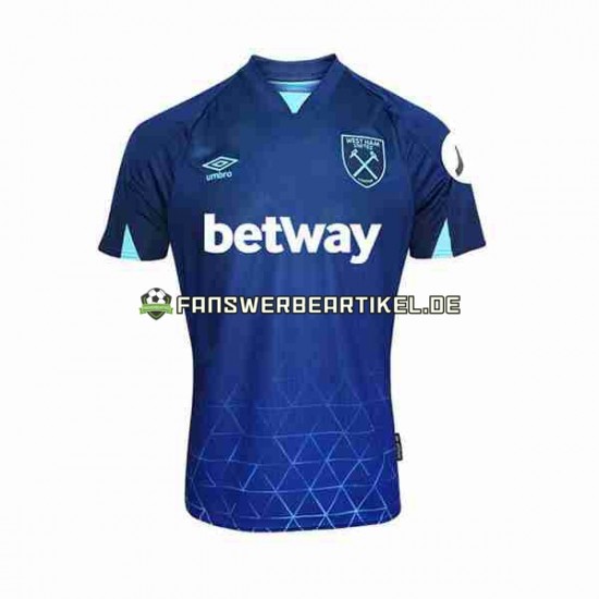 Trikot West Ham United Herren Ausweich ausrüstung 2023-2024 Kurzarm