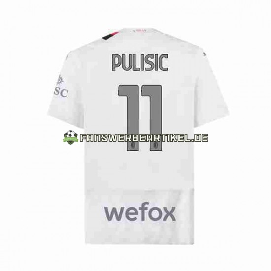 Christian Pulisic 11 Trikot AC Mailand Herren Auswärtsausrüstung 2023-2024 Kurzarm