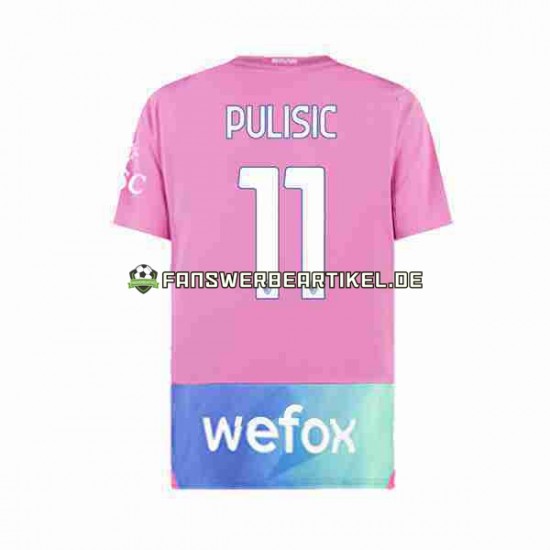 Christian Pulisic 11 Trikot AC Mailand Herren Ausweich ausrüstung 2023-2024 Kurzarm