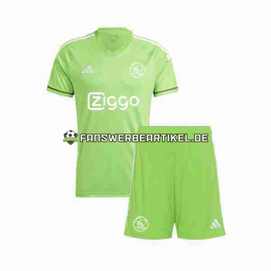 Torwart Trikot Ajax Amsterdam Kinder Heimausrüstung 2023-2024 Kurzarm