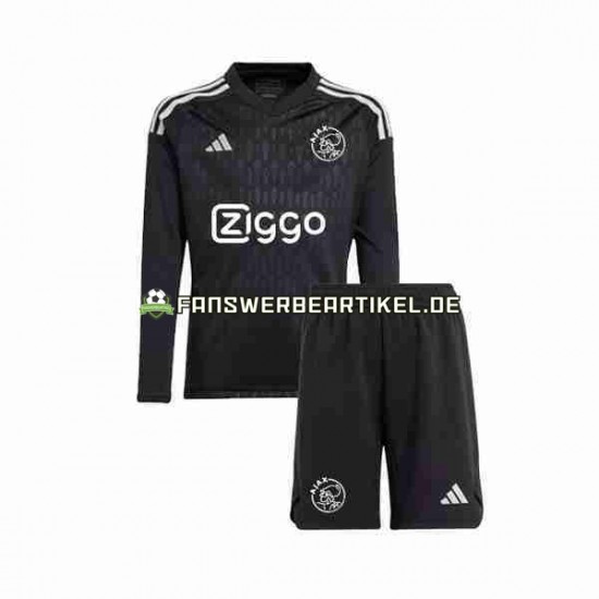 Torwart Trikot Ajax Amsterdam Kinder Ausweich ausrüstung 2023-2024 Langarm